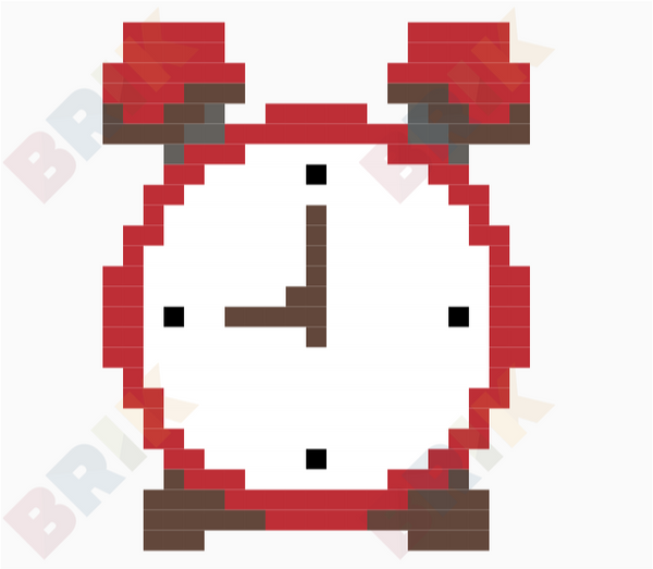 Alarm Clock Pixel Art BRIK