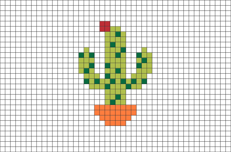 Cactus Pixel Art