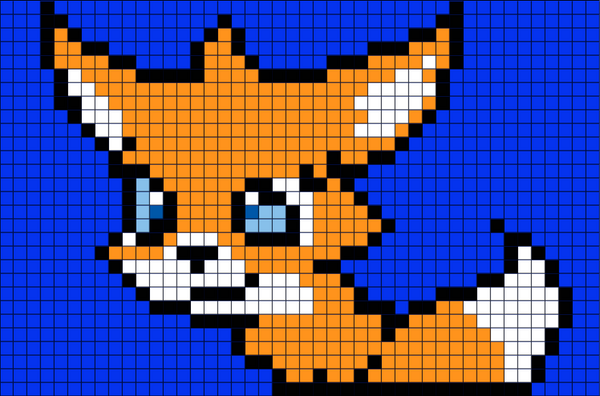Pixel Art Fox / Fox' Coasters