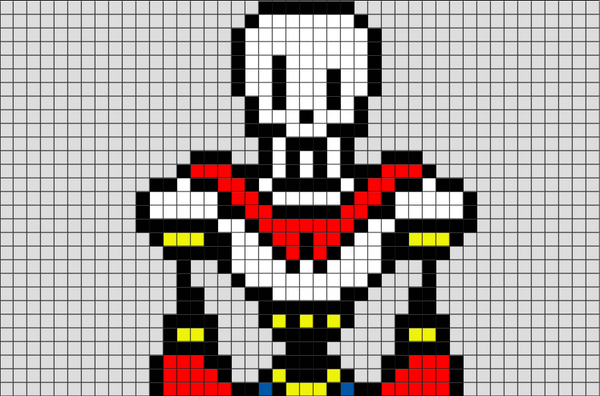 Papyrus Undertale Pixel Art – BRIK