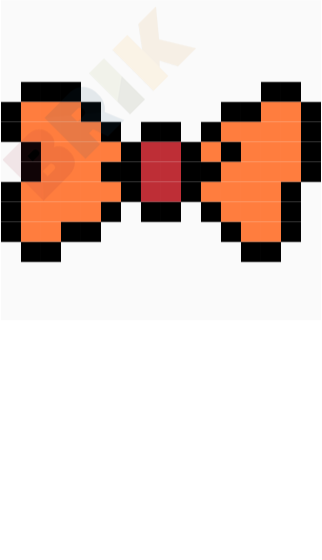 Ribbon Pixel Art