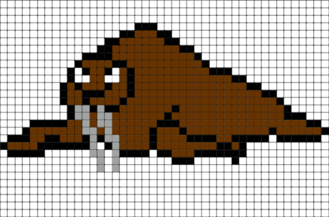 Walrus Pixel Art