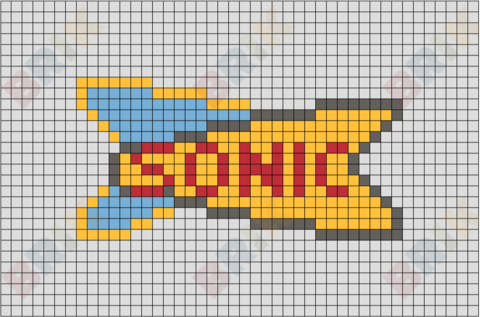 Sonic Drive In Pixel Art