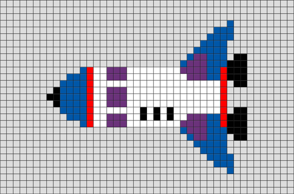 Spacecraft Pixel Art