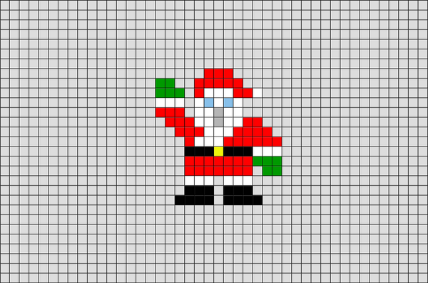 Santa Pixel Art
