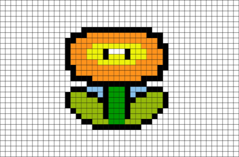 Fire Nipper Plant Pixel Art