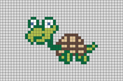 Giant Tortoise Pixel Art
