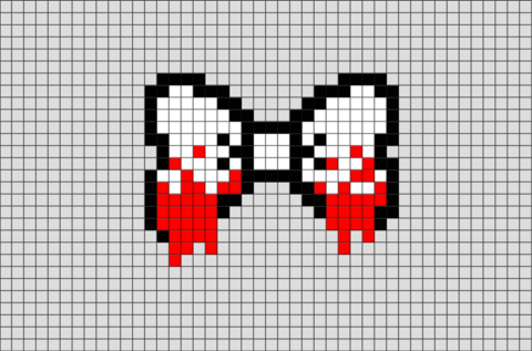 Bloody Ribbon Pixel Art
