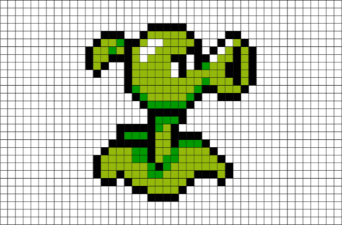 Peashooter Pixel Art