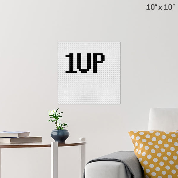1 Up Brick Poster