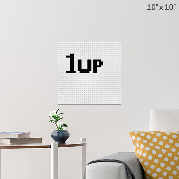 1 Up Brick Poster