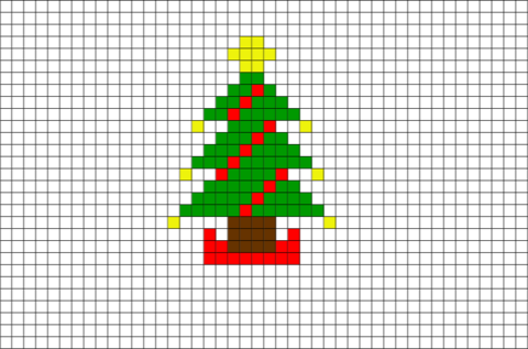Snowflake Pixel Art