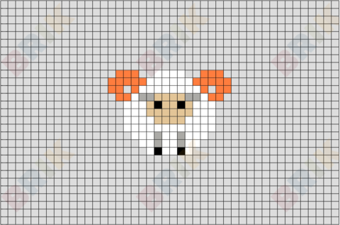 Ram Pixel Art