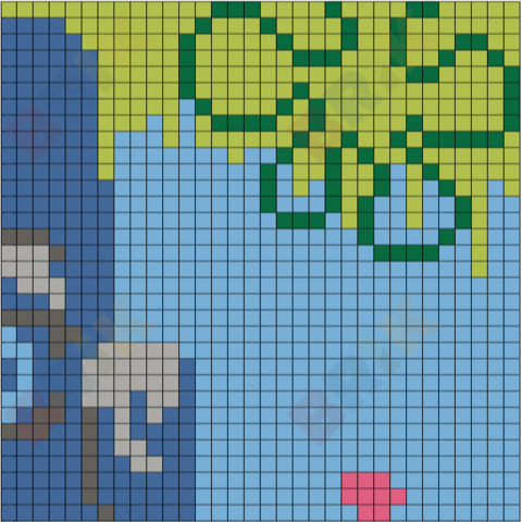 Conch Street 3 Pixel Art