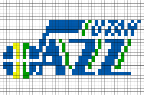 Utah Jazz Pixel Art