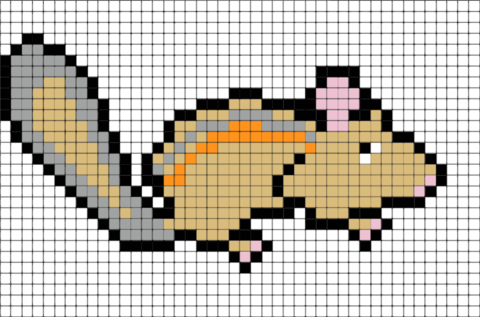 Chipmunk Pixel Art