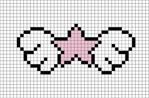 Winged Star Pixel Art