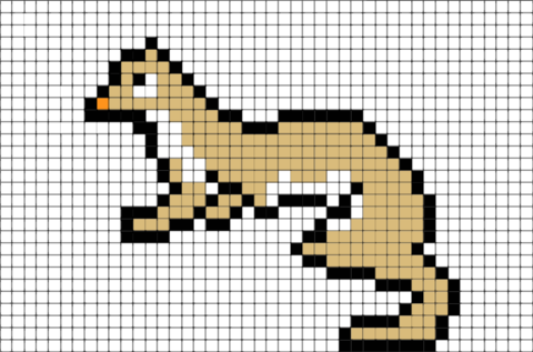 Ermine Pixel Art