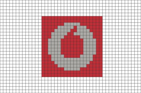 Vodafone Group Pixel Art