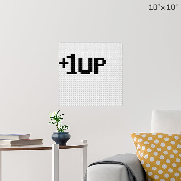 +1up Brick Poster