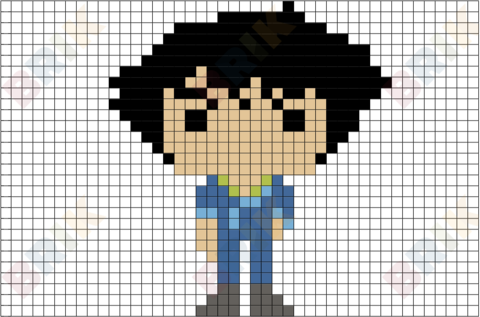 Spike Spiegel Pixel Art