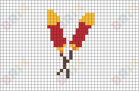Skyrocket Pixel Art
