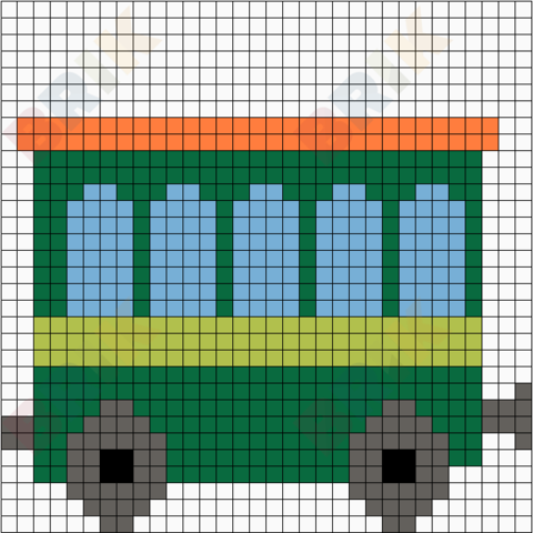 Train 3 Pixel Art