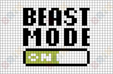 Beast Mode Pixel Art
