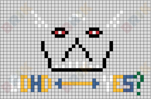 Death's Head Pixel Art