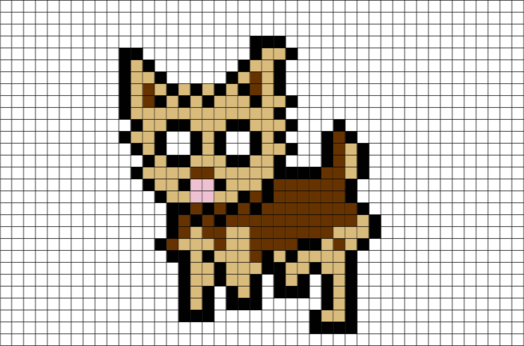 Yorkshire Terrier Pixel Art