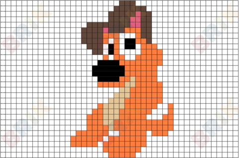 Charlie Dog Pixel Art