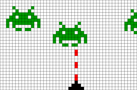 Space Invaders Pixel Art