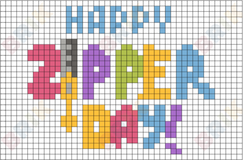 Zipper Day Pixel Art