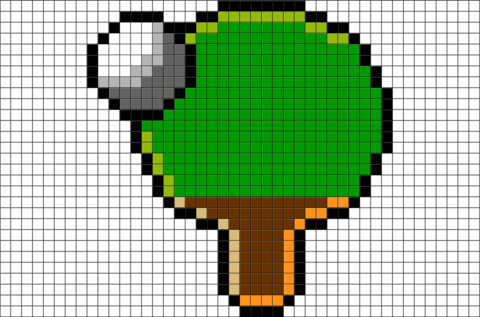 Table Tennis Pixel Art