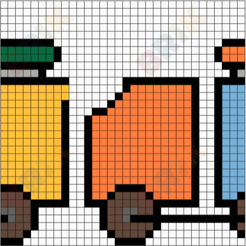 Train Part 3 Pixel Art