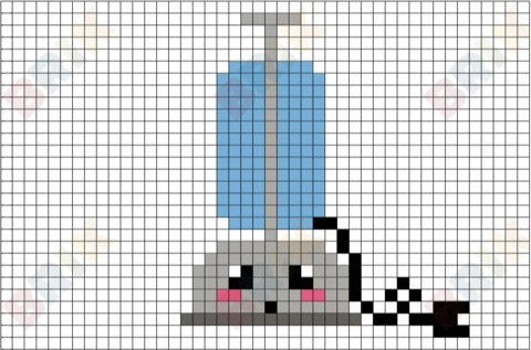 Vacuum Cleaner Pixel Art