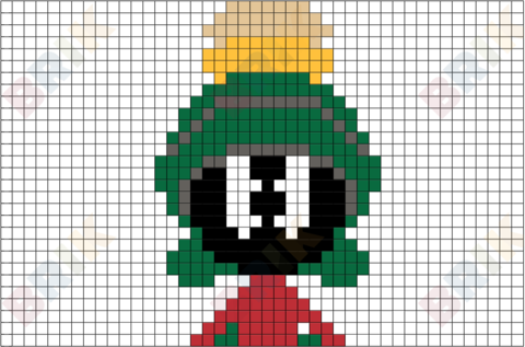 Marvin the Martian Pixel Art