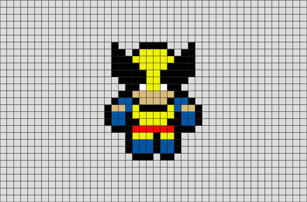 X-Men Wolverine Pixel Art
