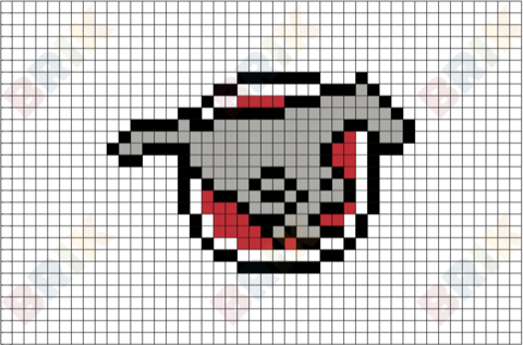 Calgary Stampeders Pixel Art