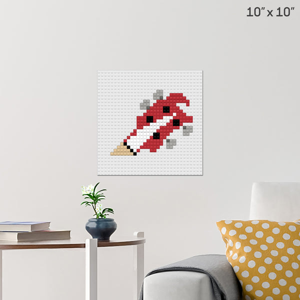 4003 Headstock Brick Poster