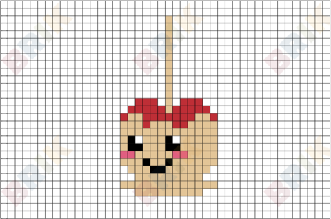 Candy Apple Pixel Art