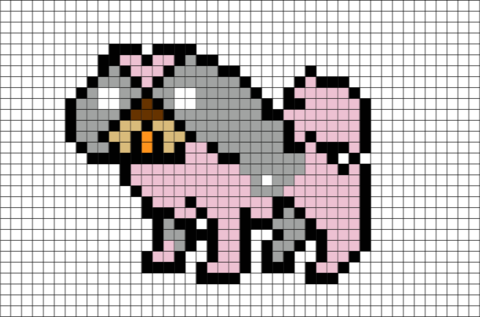 Shih Tzu Pixel Art