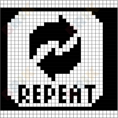 Eat Sleep Repeat Part 3 Pixel Art