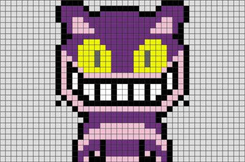 Cheshire Cat Pixel Art