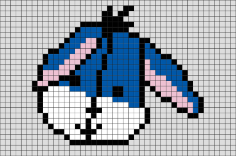 Eeyore Pixel Art