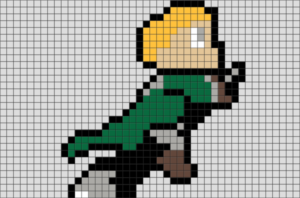 Draco Malfoy Quidditch Pixel Art