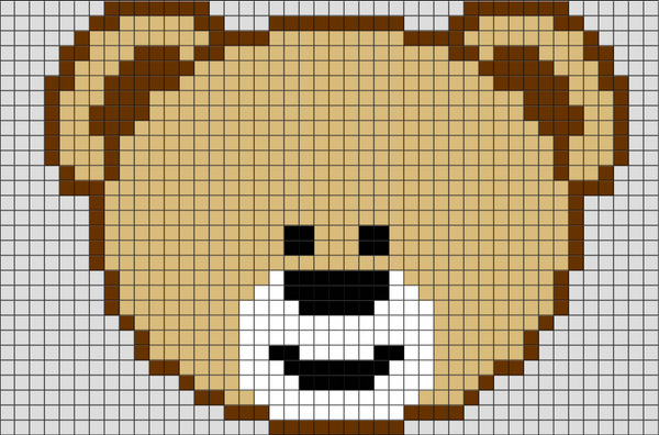 Teddy Pixel Art