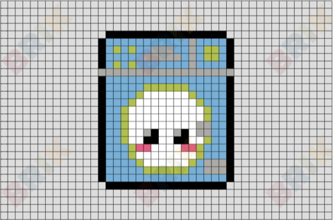Washing Machine Pixel Art