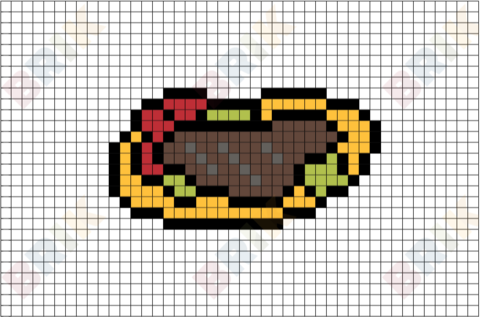 Steak Pixel Art