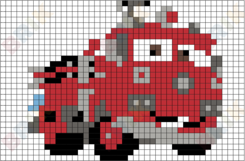 Red Pixel Art
